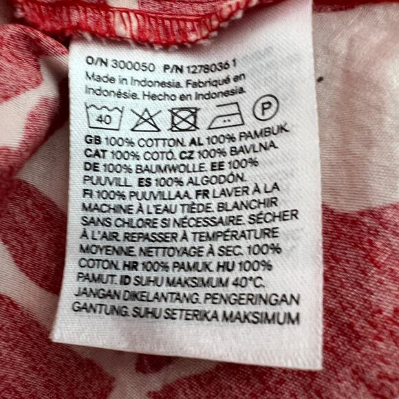 H&M Floral Maxi Dress Womens  XXL Vacation Coastal Beachy Cruise 100% Cotton - Picture 10 of 13